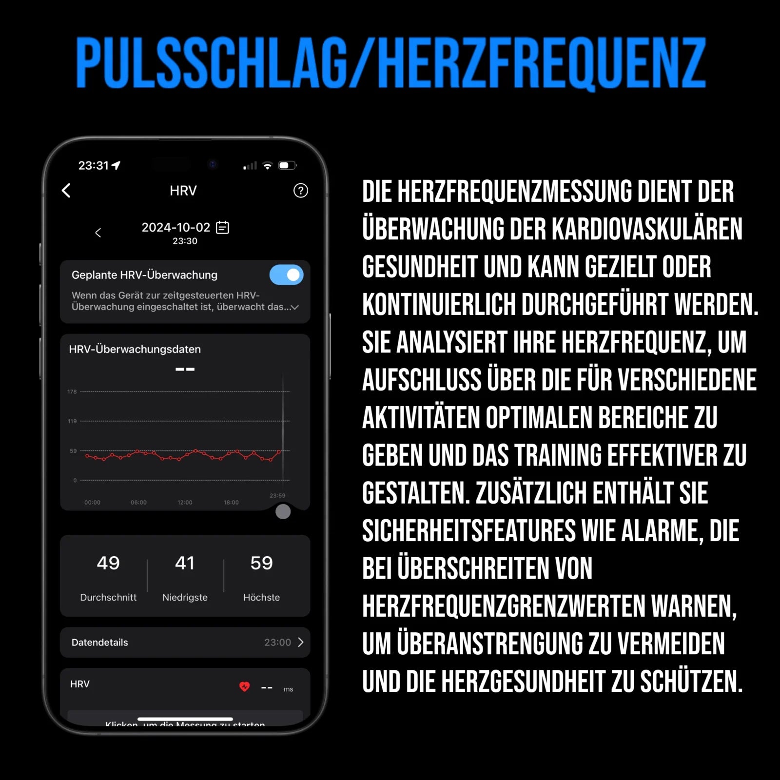 App-Ansicht pulse