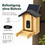 Cargue la imagen en el visor de la galería, BirdFoodie™ smartes Vogel-Futterhaus mit Video &amp; KI
